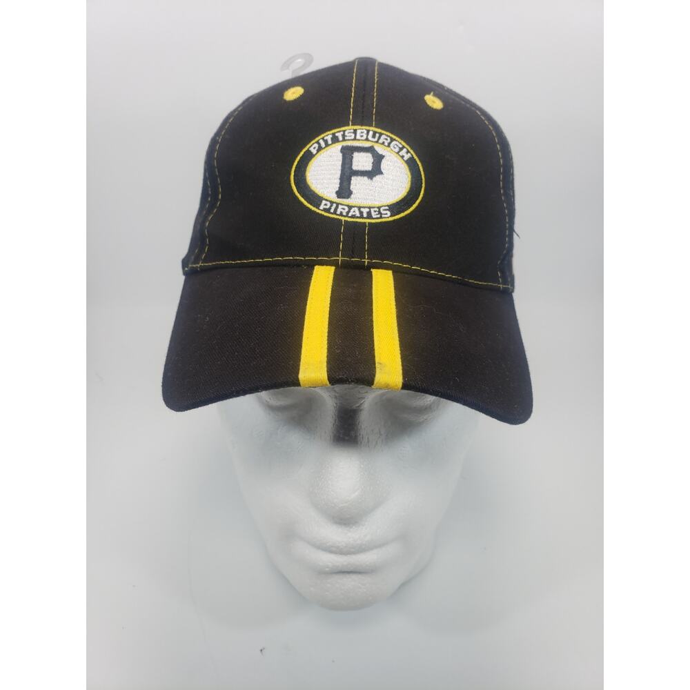 Pittsburgh Pirates Yellow and Black MLB Adjustable Hat Cap NASCAR